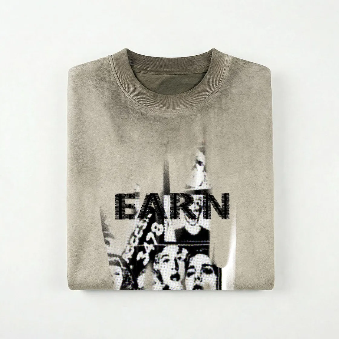 Men's Retro Heavyweight Washed T-shirt|Cotton DTG