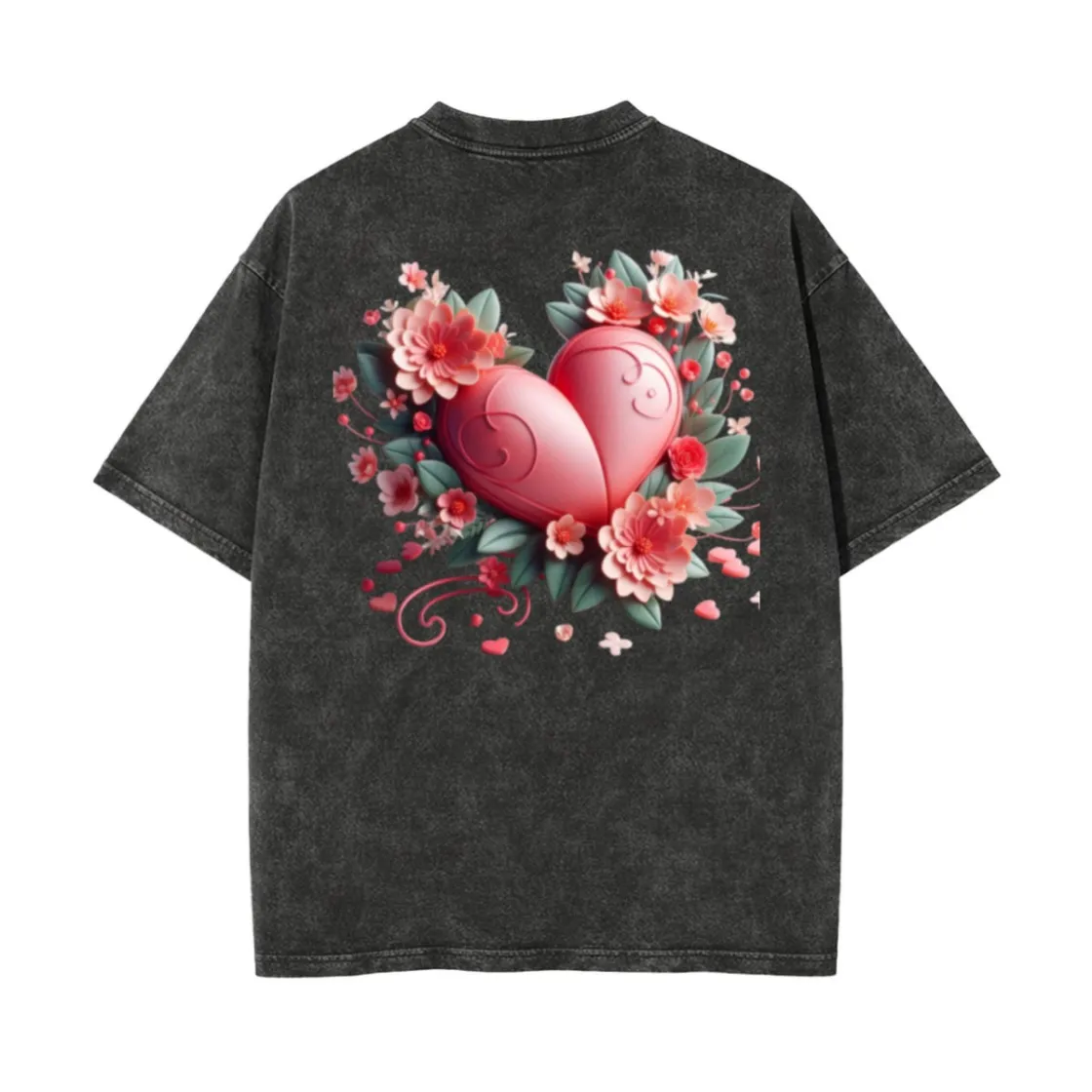 Unisex Heavyweight Washed T-shirt Printed in USA|250GSM Cotton DTG Back