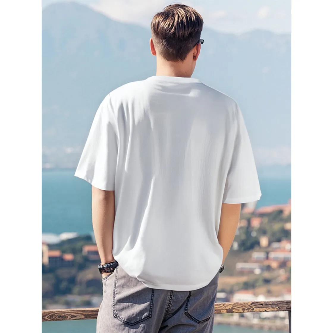 Men's T-Shirt Printed in USA|180GSM Front DTF