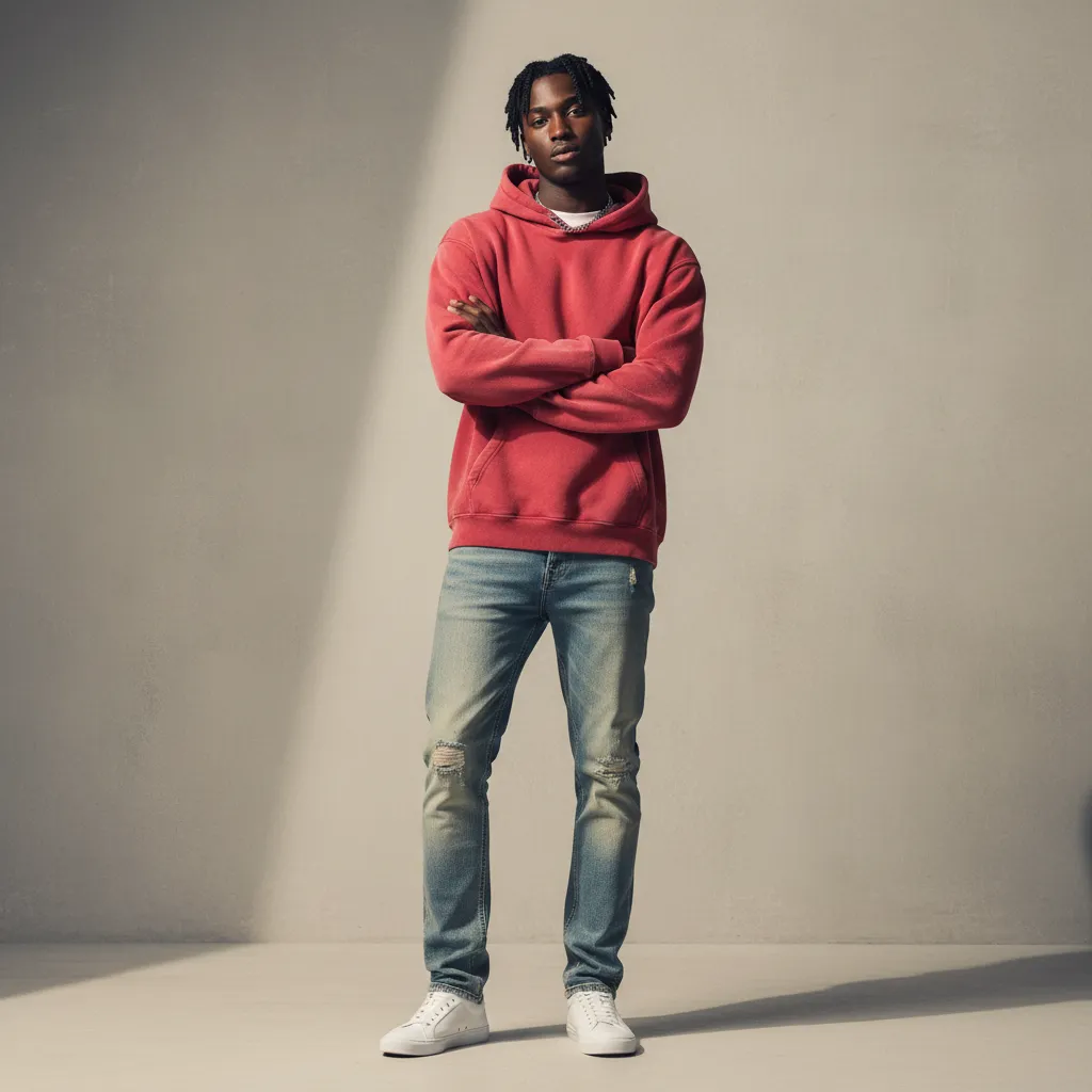 Men’s Fleece-Lined Vintage Wash Hoodie|355GSM DTF