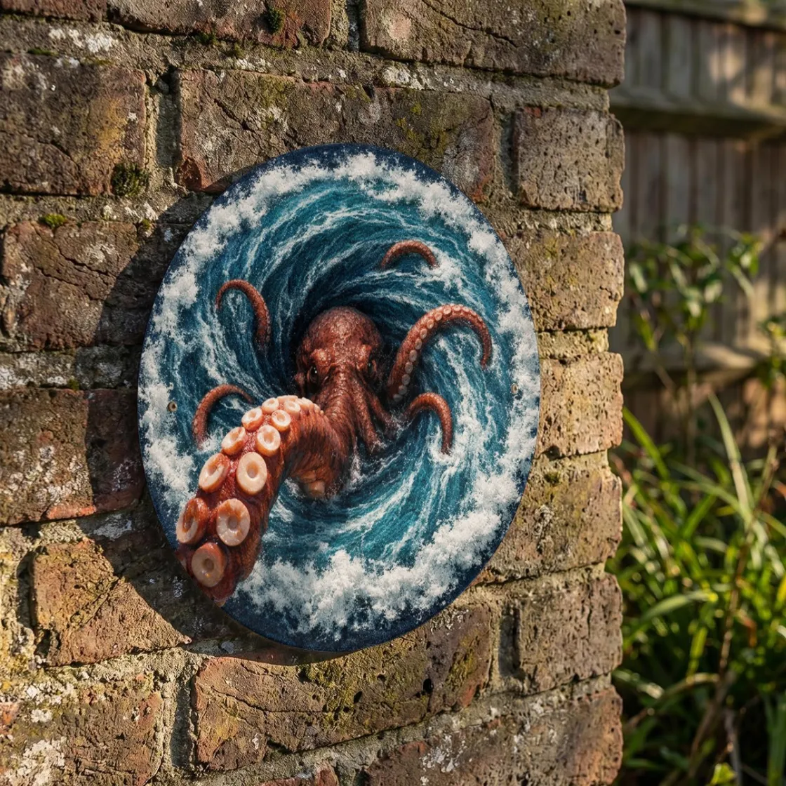 Round Aluminum Painting Printed in Canada