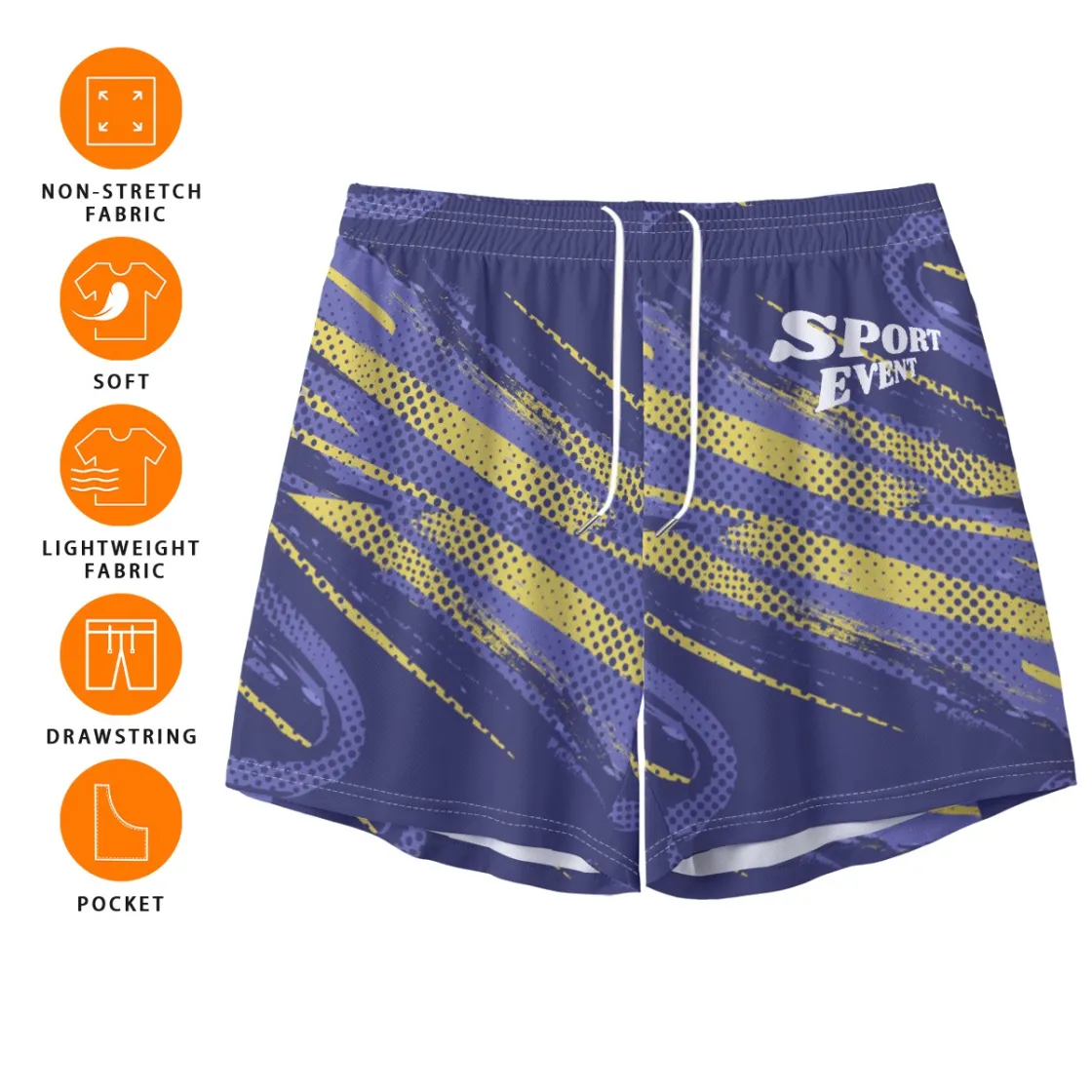 All-Over Print Men's Pocket Customizable Shorts