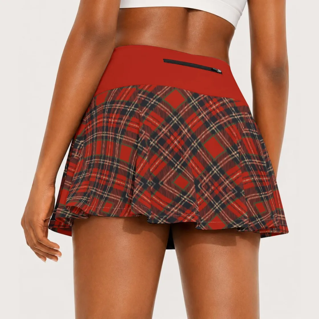 All-Over Print Women's Pleated Athletic Skort