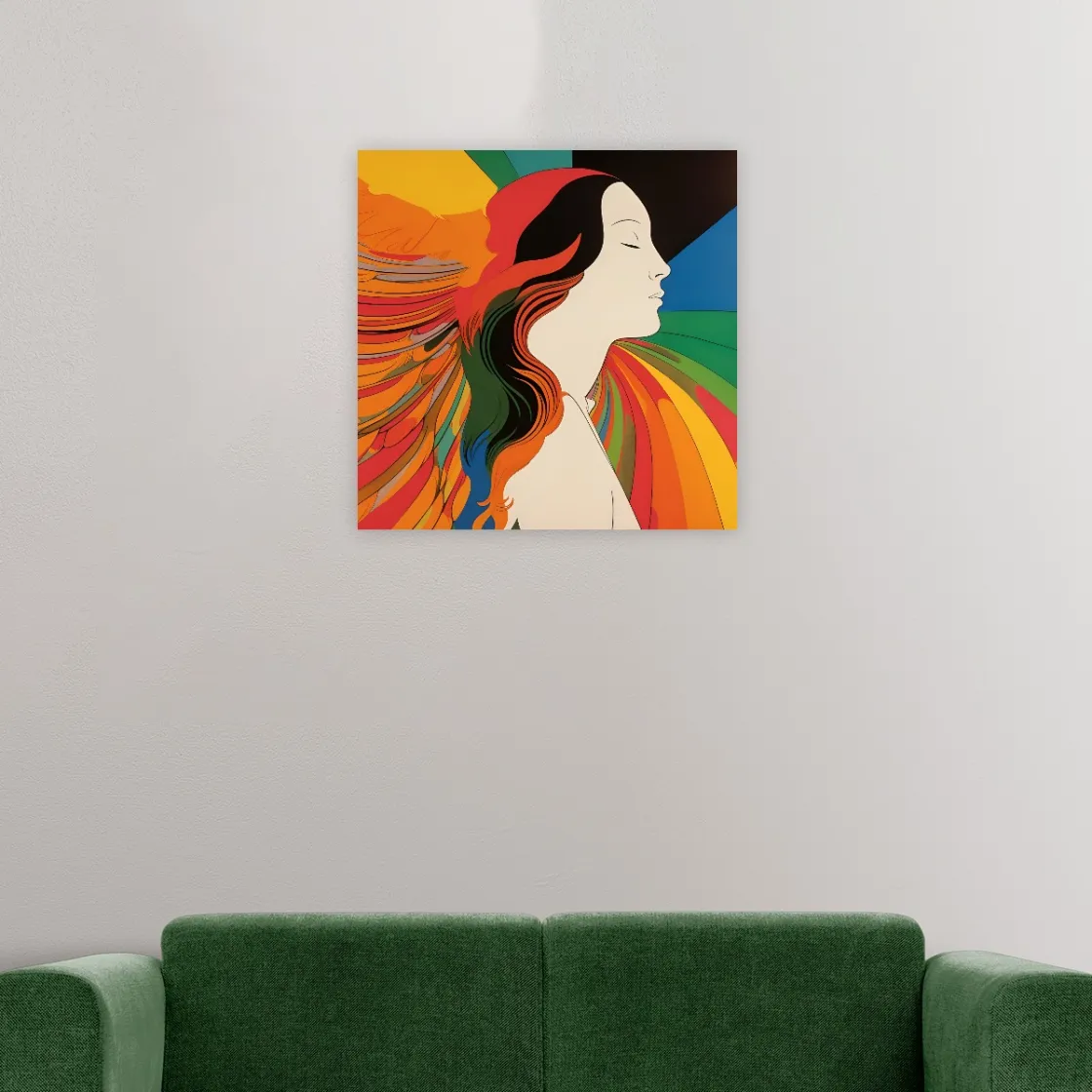 Framed Single-Piece Mural Printed in USA 1:1