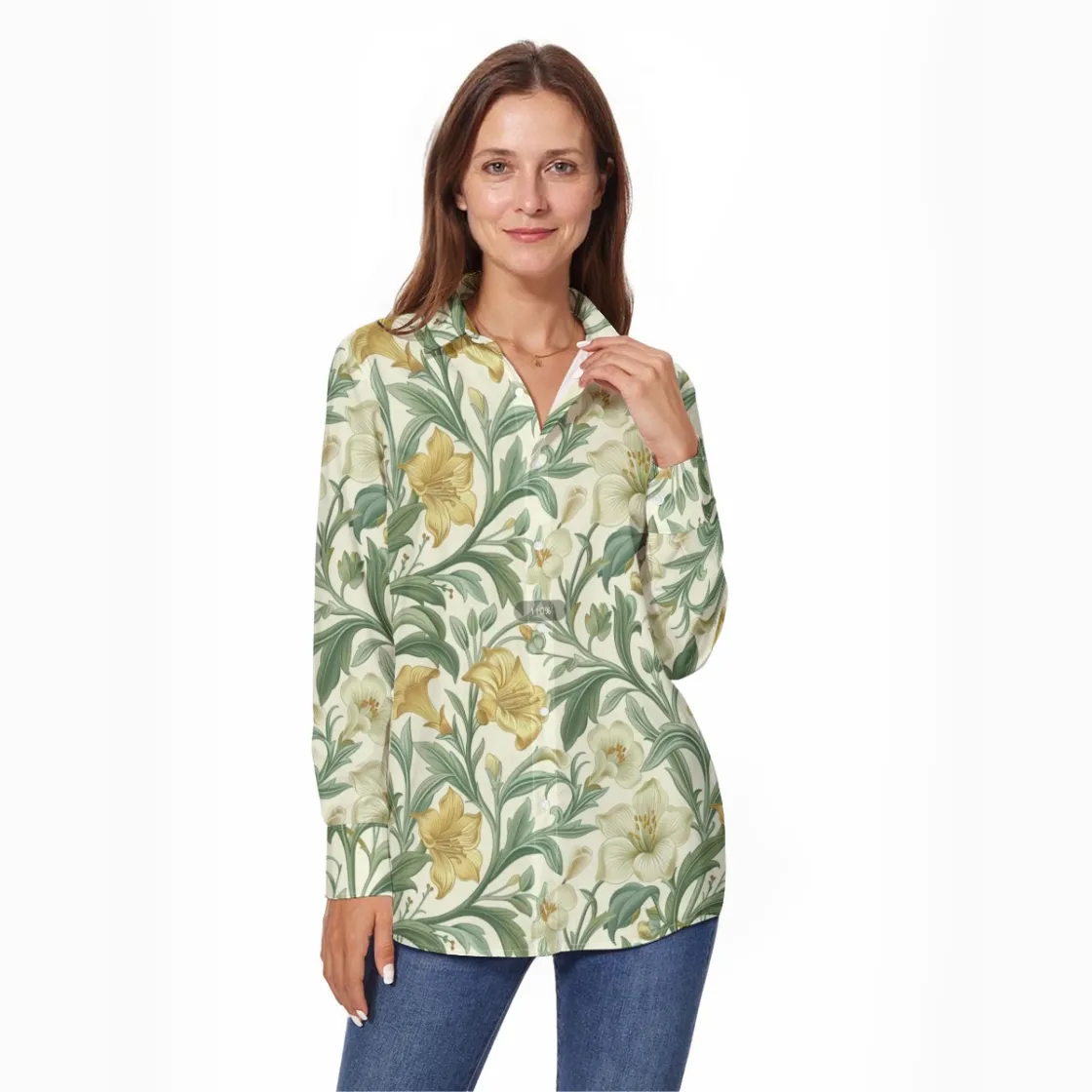 All-Over Print Women's Long Sleeve Shirt