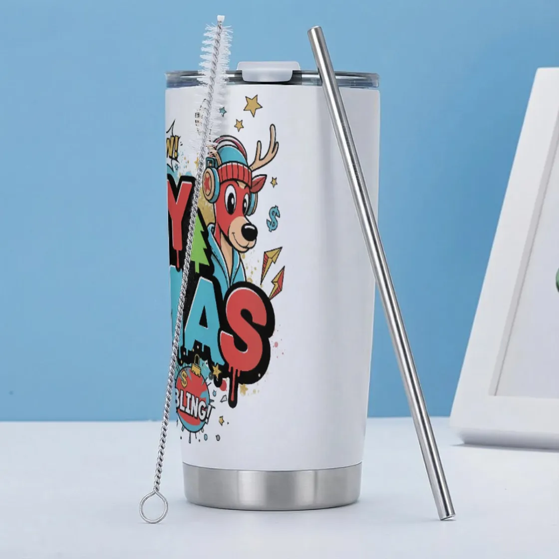Tumbler 20oz (with Straw)