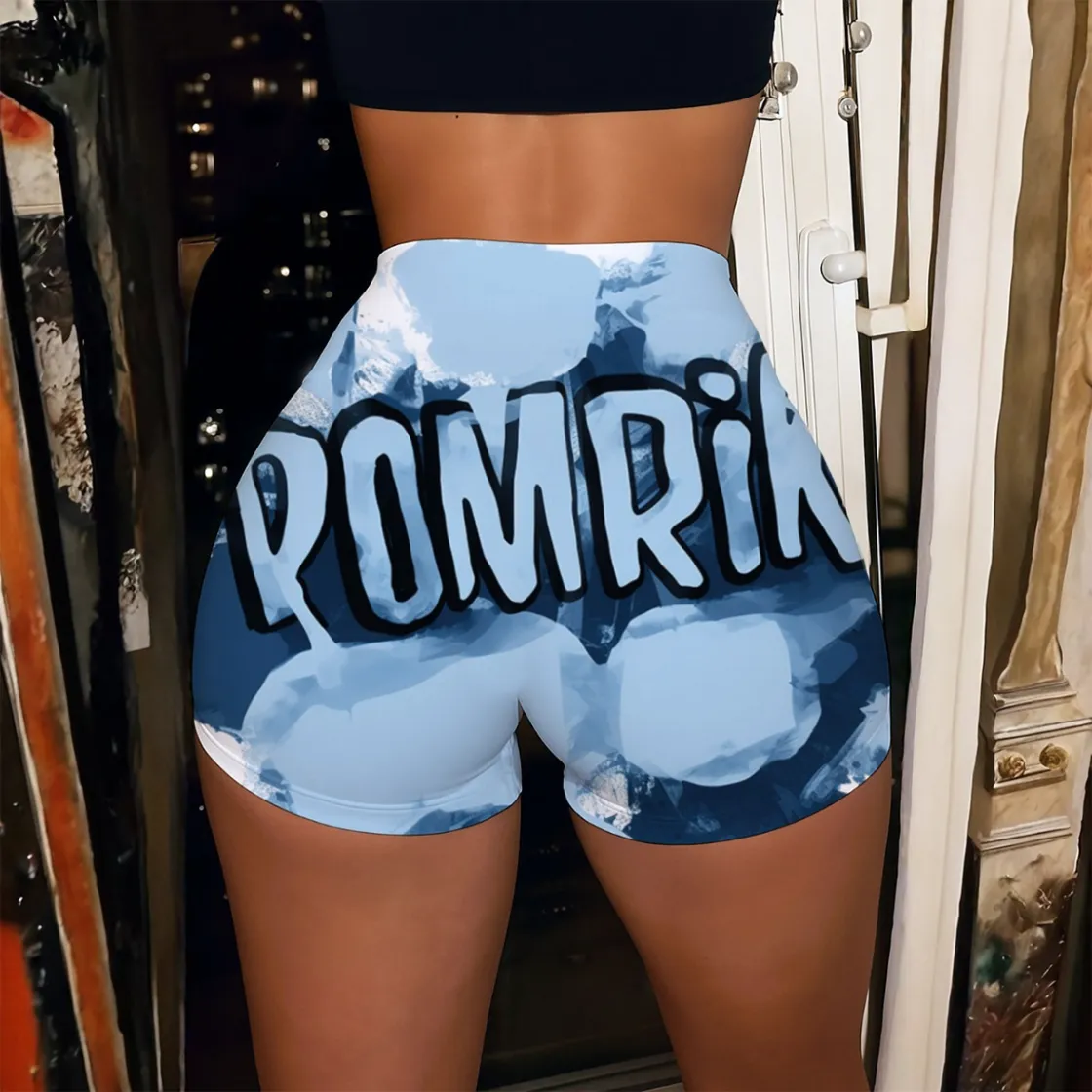 All-Over Print Women’s High-Stretch Shorts