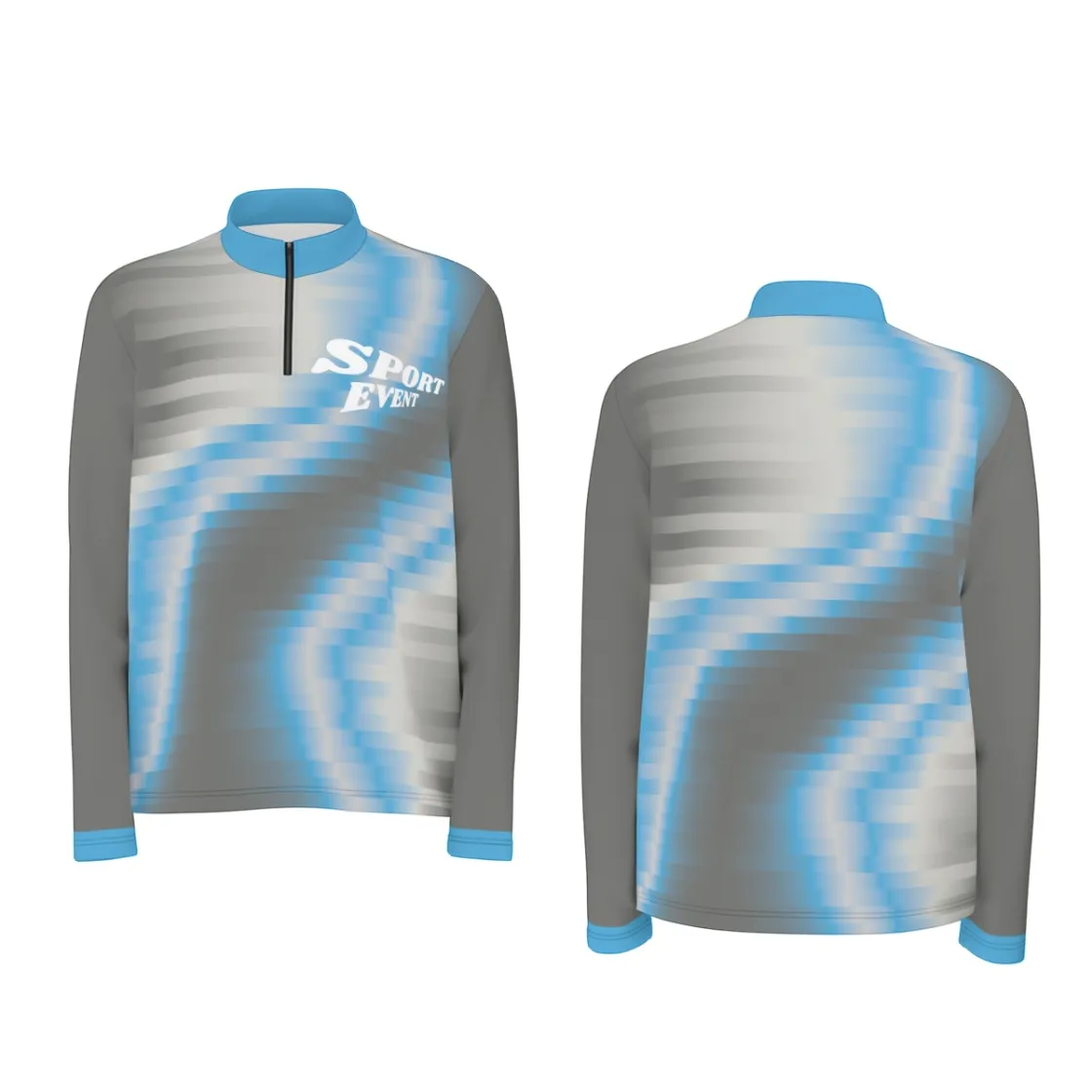 All-Over Print Men's Half Zip Pullover