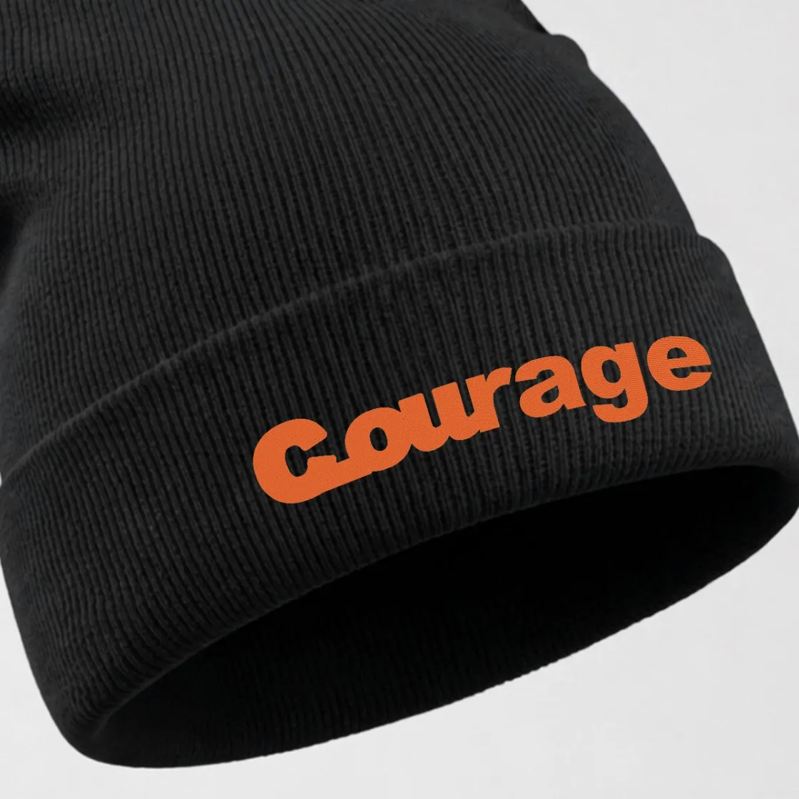 Embroidered Knit Beanie