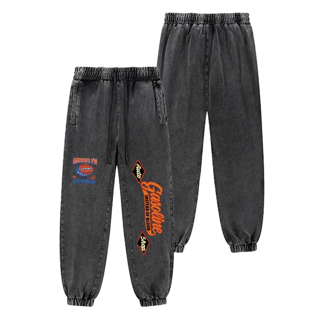 Men’s Vintage Wash Jogger Sweatpants|380GSM DTG