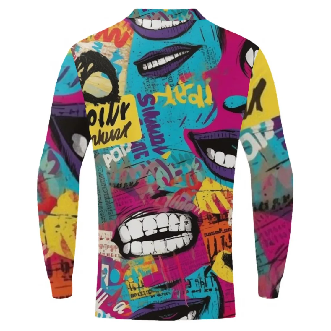 All-Over Print Men’s Quarter Zip Pullover Sweatshirt