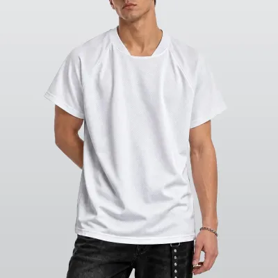 All-Over Print Men's Jersey With Short Raglan Sleeve