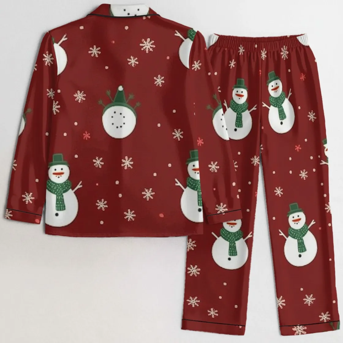 All-Over Print Women's Satin Pajama Set