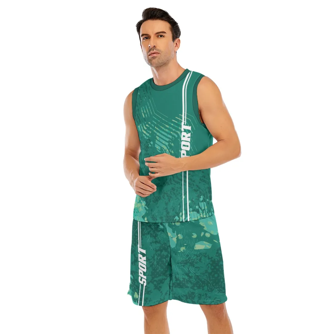 All-Over Print Men's Basketball Suit
