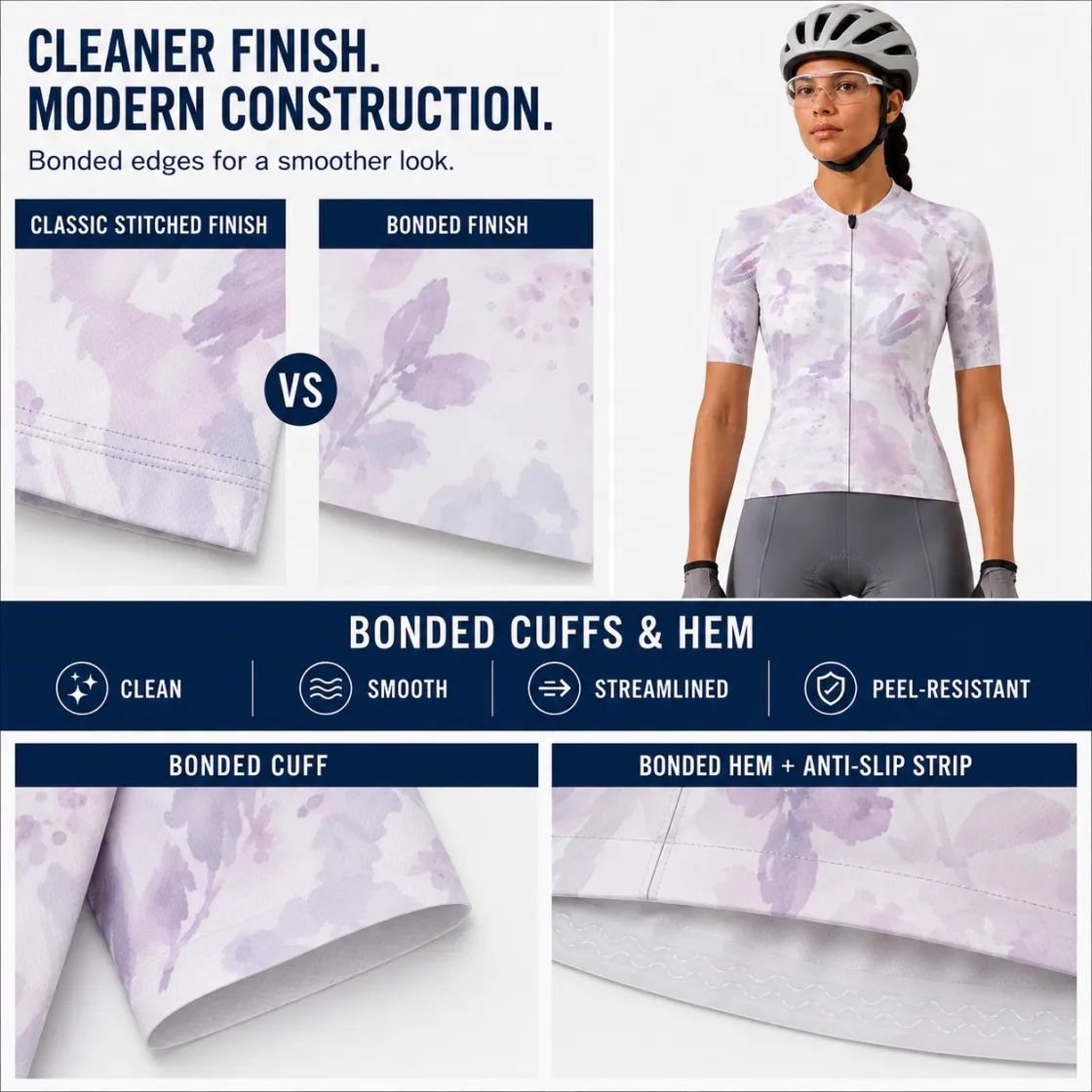 aop Women's Short-Sleeve Cycling Jersey with Black Zipper