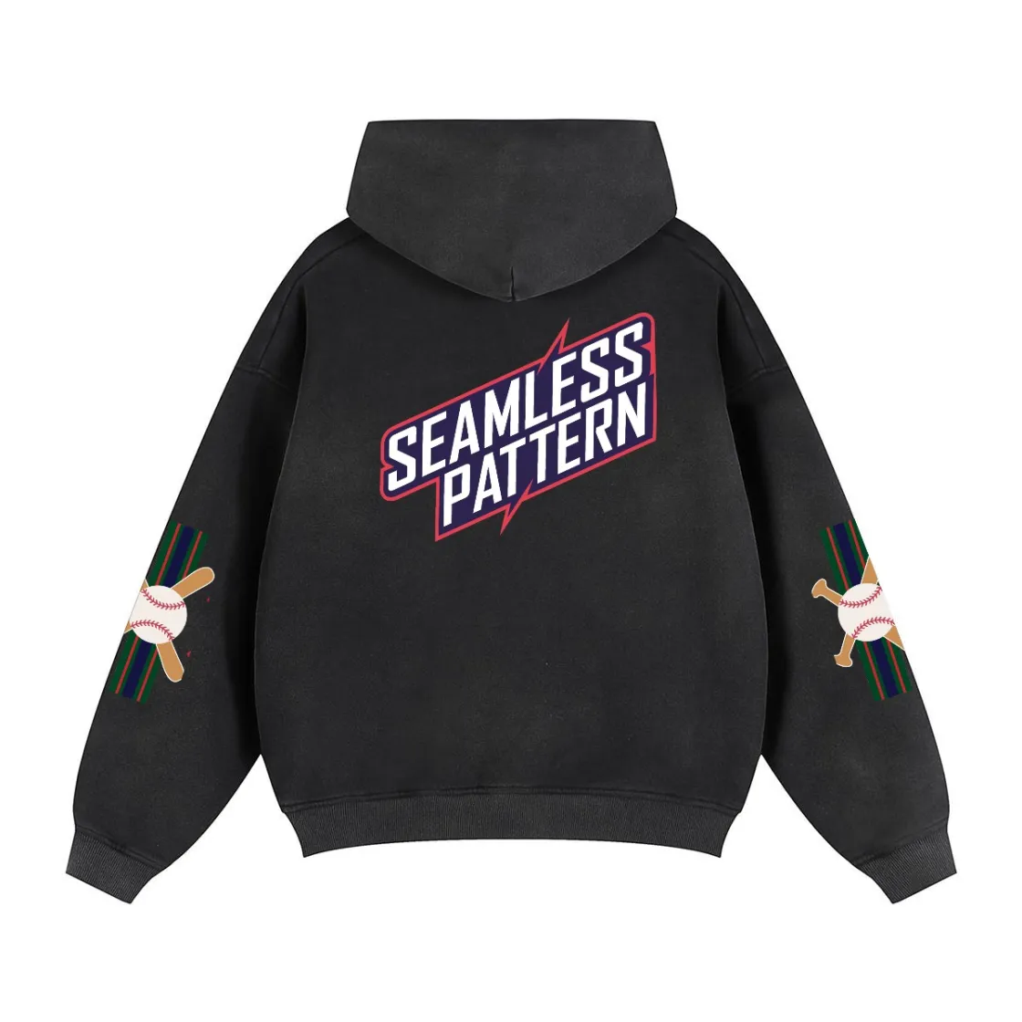 Fleece Lined Gradient Washed Zip Hoodie|355GSM DTG
