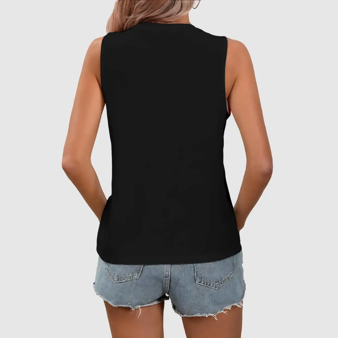 All-Over Print Women's Sleeveless V-Neck Tank Top