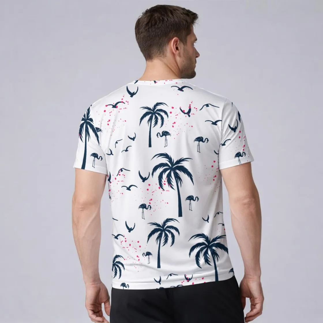 All-Over Print Men’s Milk Silk Stretch T-Shirt|210GSM