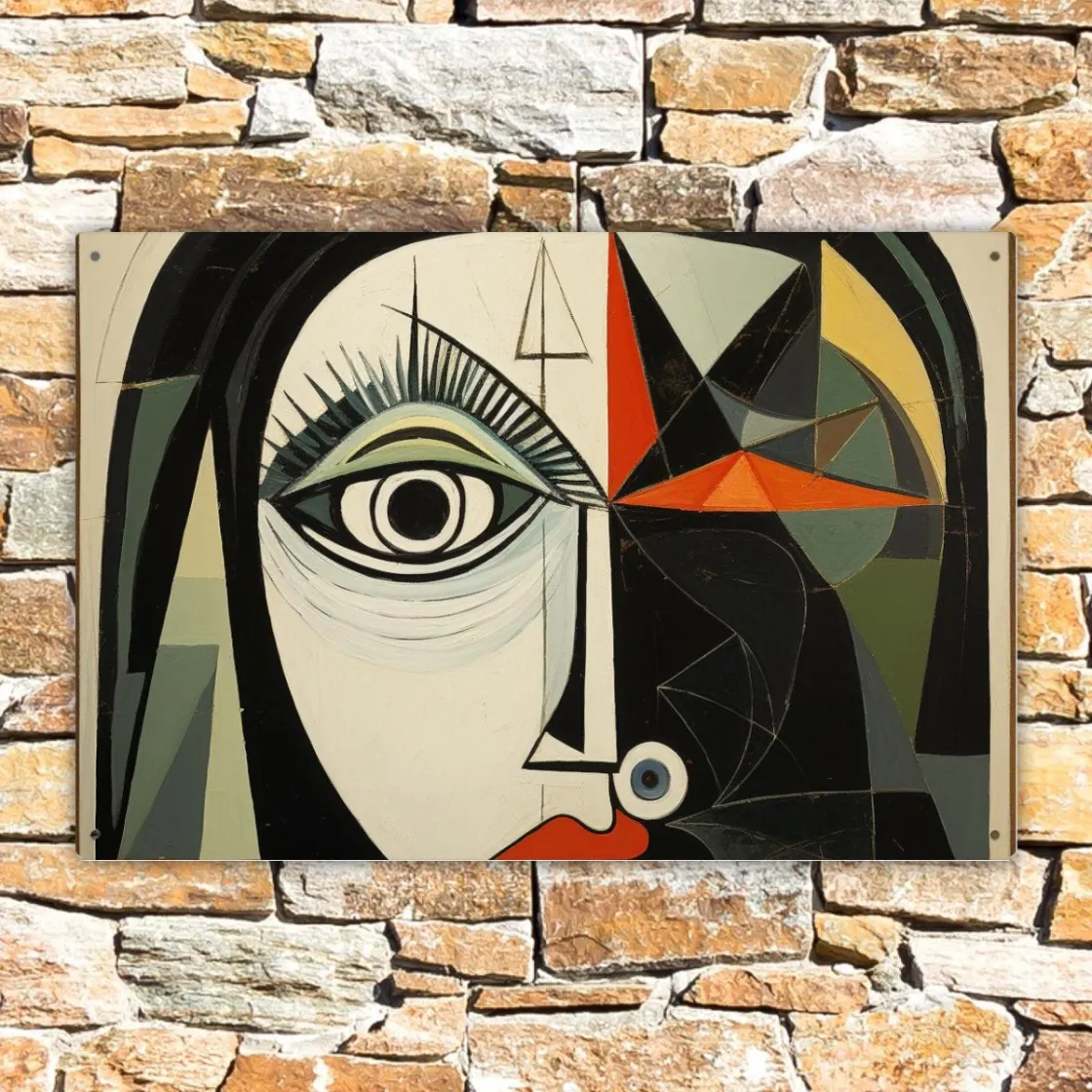 Thickened Rectangular Iron Wall Painting|Horizontal 3:2