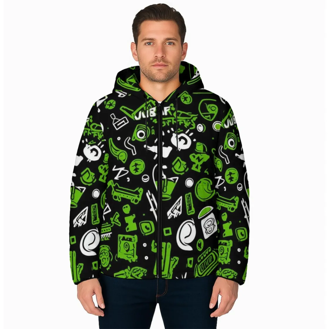All-Over Print Unisex Warm Hooded Jacket