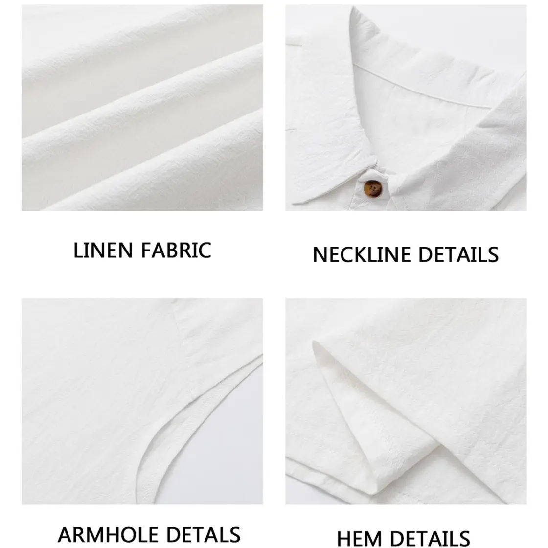 Men’s Linen-Blend Sleeveless Polo Shirt|DTF