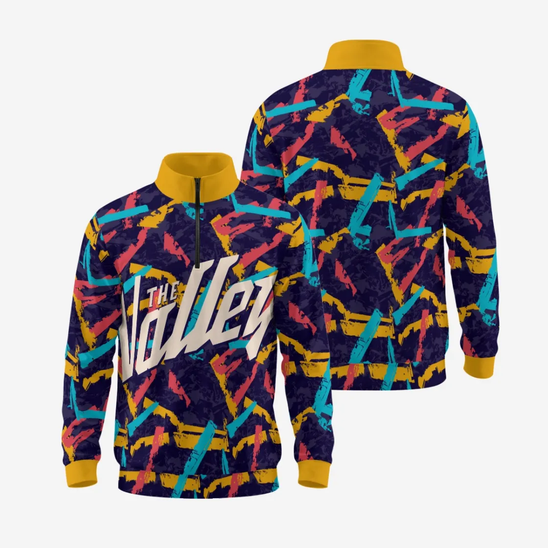 All-Over Print Men’S Half-Zip Pullover Sweatshirt