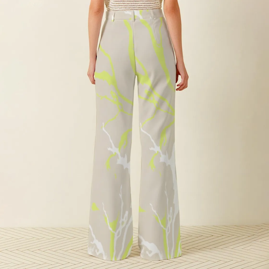 All-Over Print Women's Wide Leg Pants