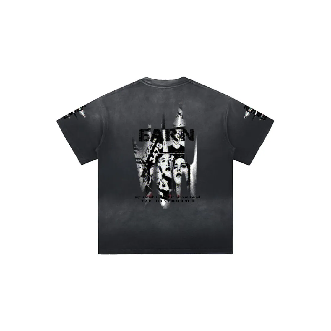 Men’s Distressed Washed Oversized T-Shirt|260GSM DTF
