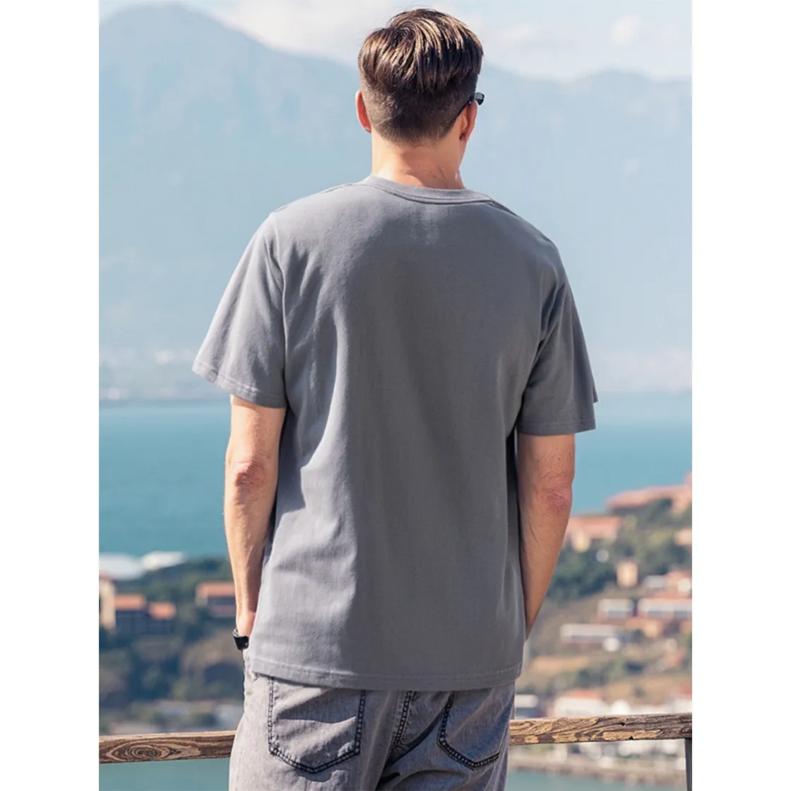 Men's T-Shirt Printed in USA|180GSM Front DTG