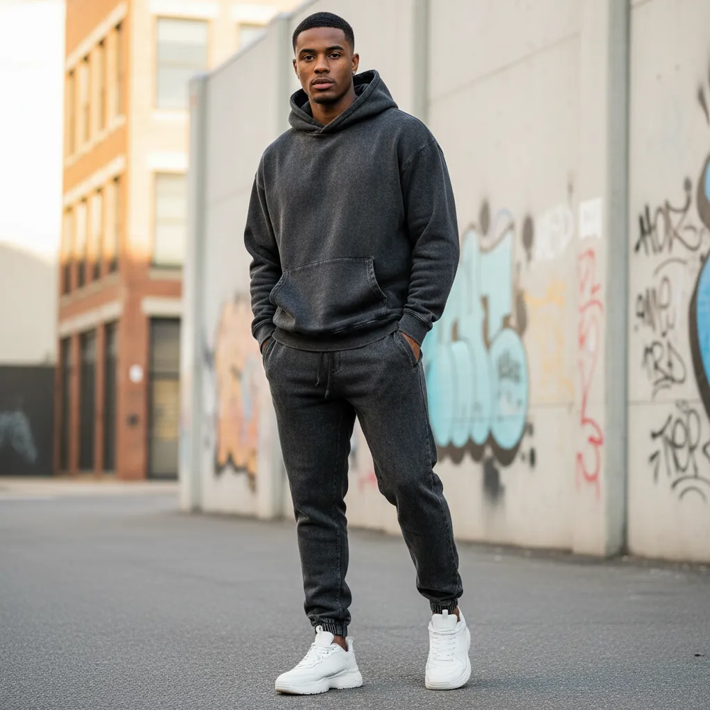 Men’s Vintage Wash Jogger Sweatpants|380GSM DTG