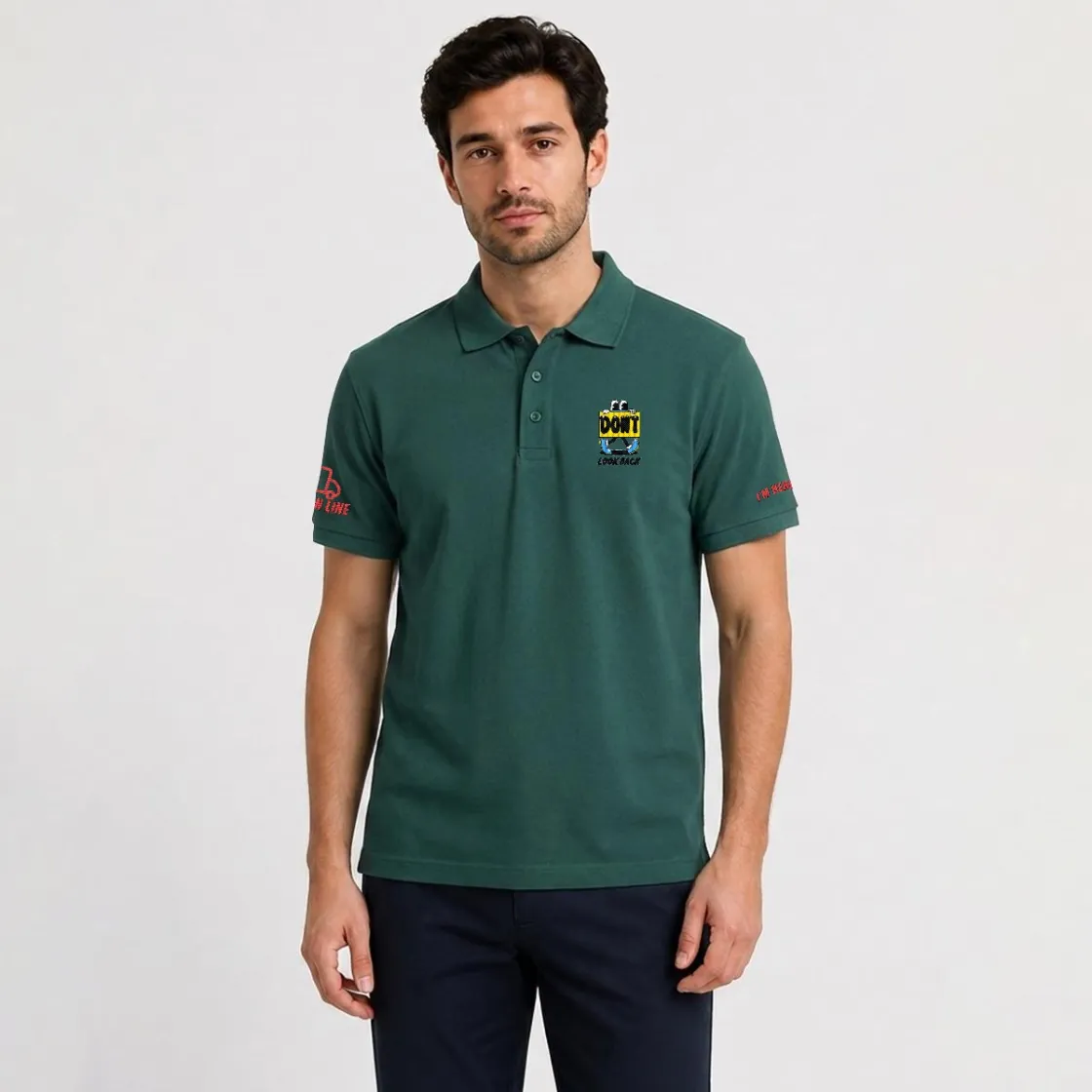 Men’s Heavyweight Cotton Polo Shirt|Embroidery