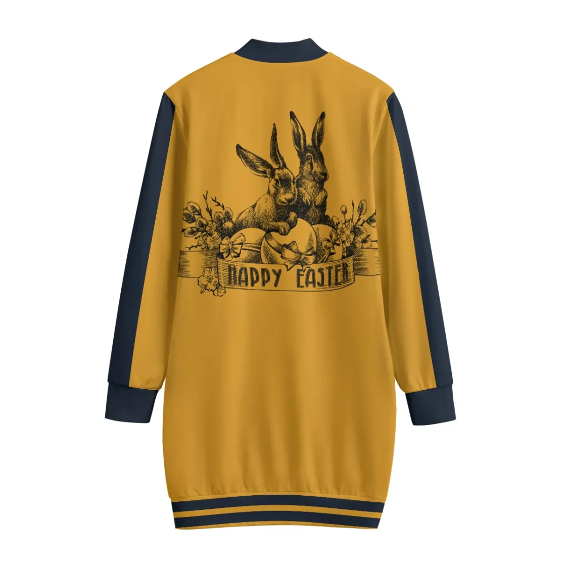 All-Over Print Women's Length Baseball Jackets