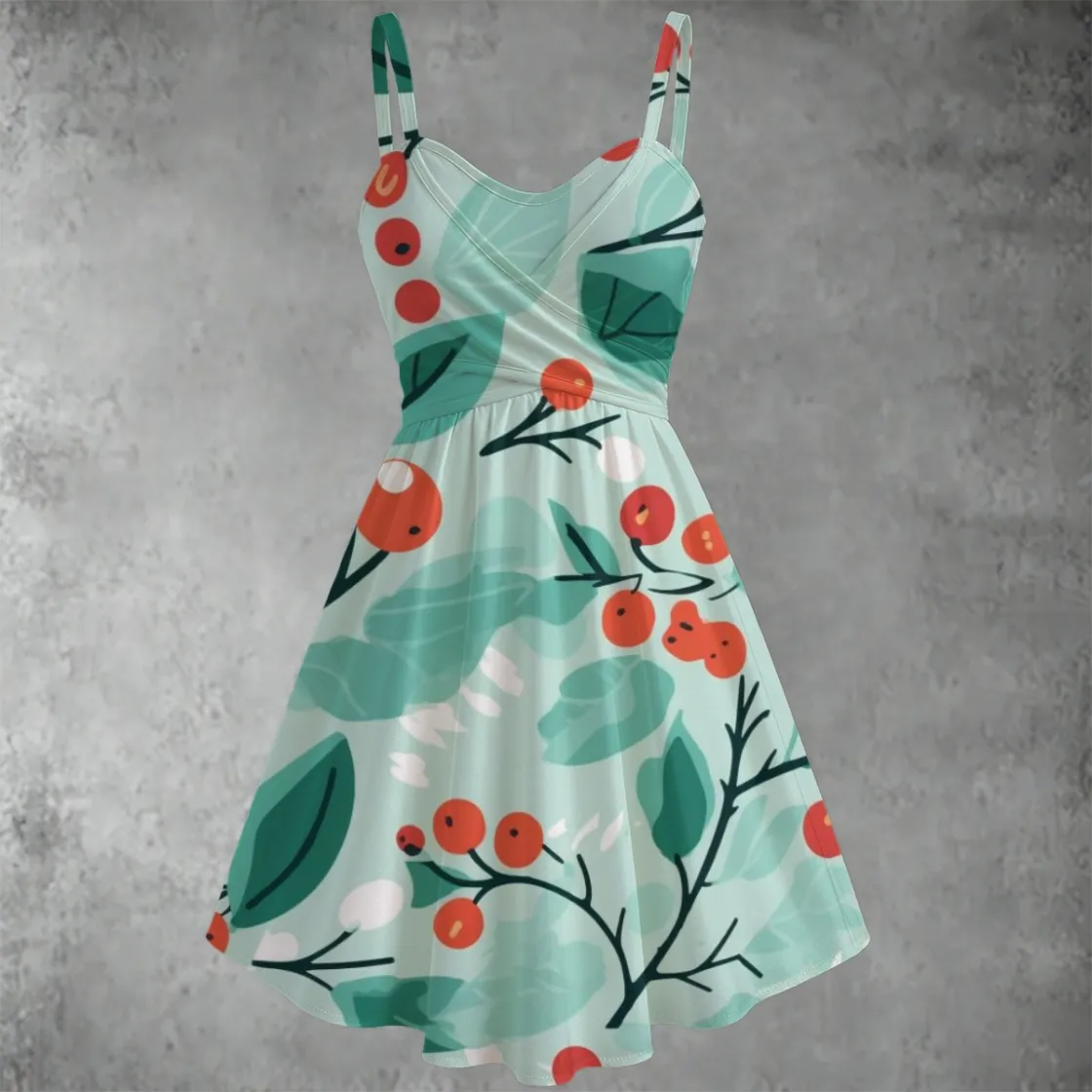 All-over print Women's Spaghetti Strap Dress