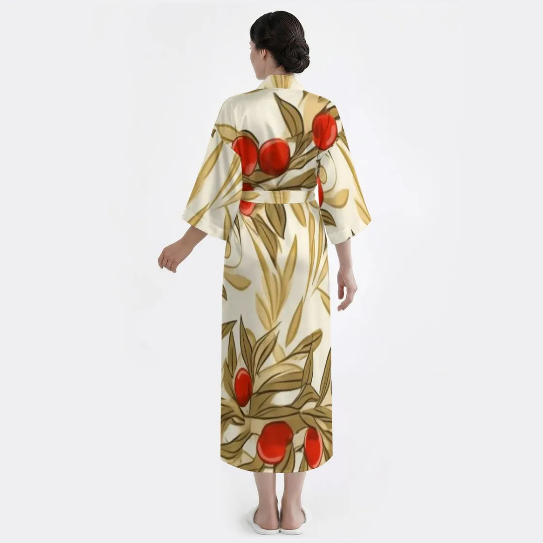 All-Over Print Women’s Satin Long Robe