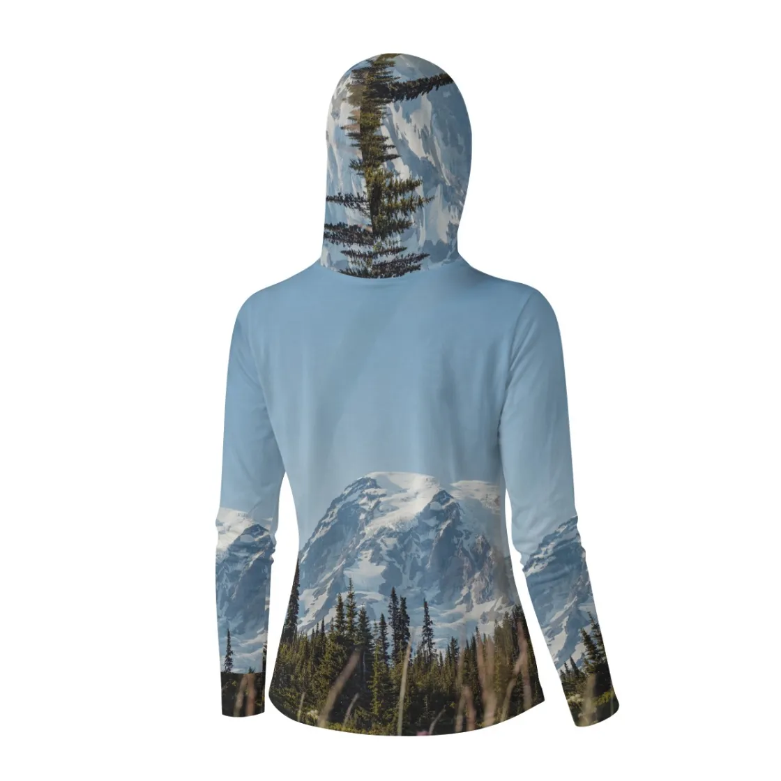 All-Over Print Women’s Hooded Face-Cover Sun Protection Tshirt