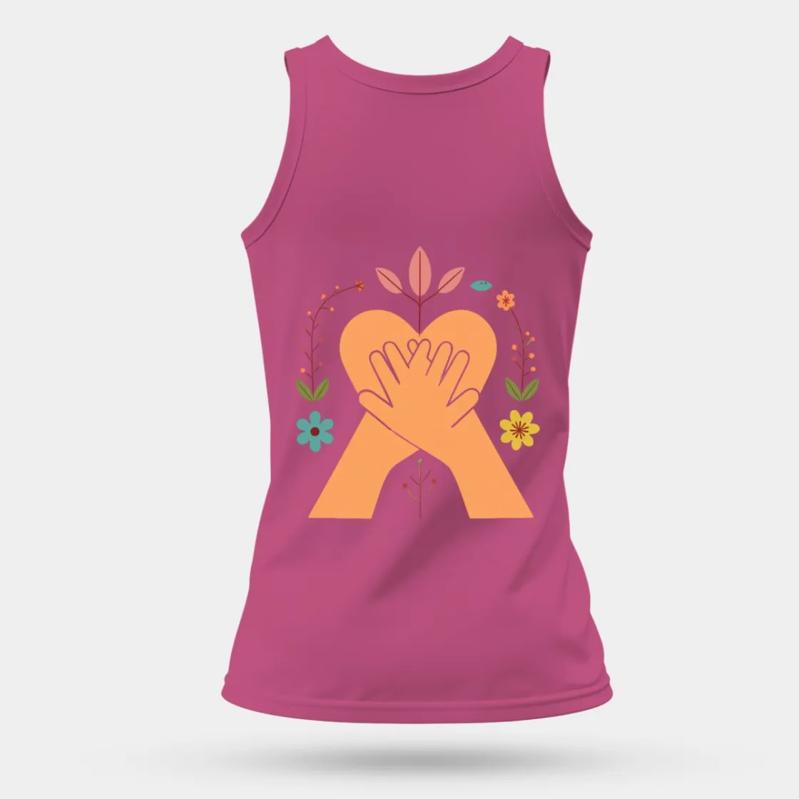 Women's Comfortable and Breathable Sports Tank Top Printed in USA|180GSM Back DTF