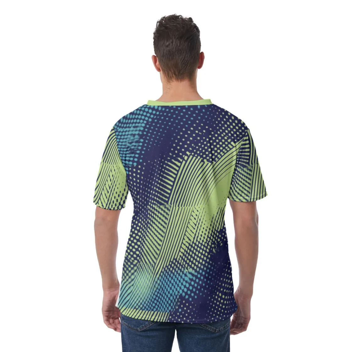 All-Over Print Men's V-Neck T-Shirt