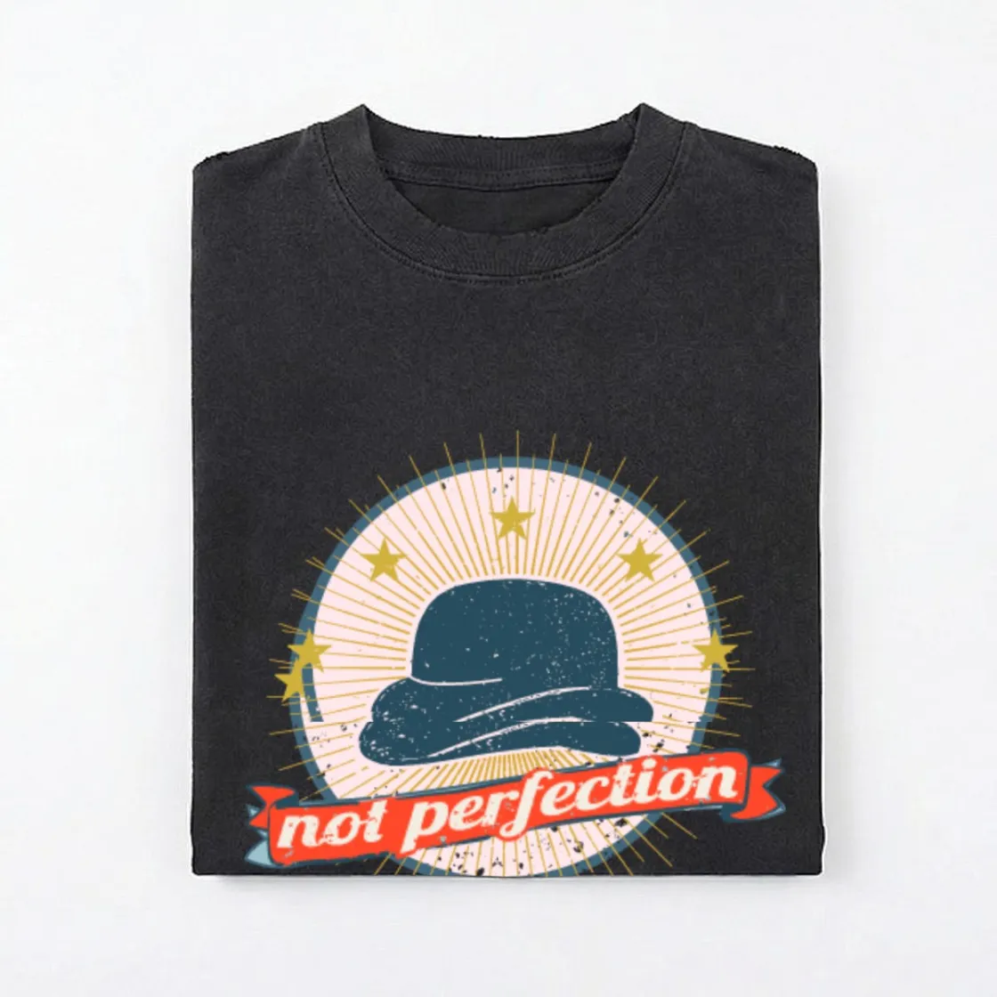 Men’s Distressed Washed Oversized T-Shirt|270GSM DTF