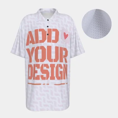 All-Over Print Children's Lapel Polo Shirt|145GSM Birdseye