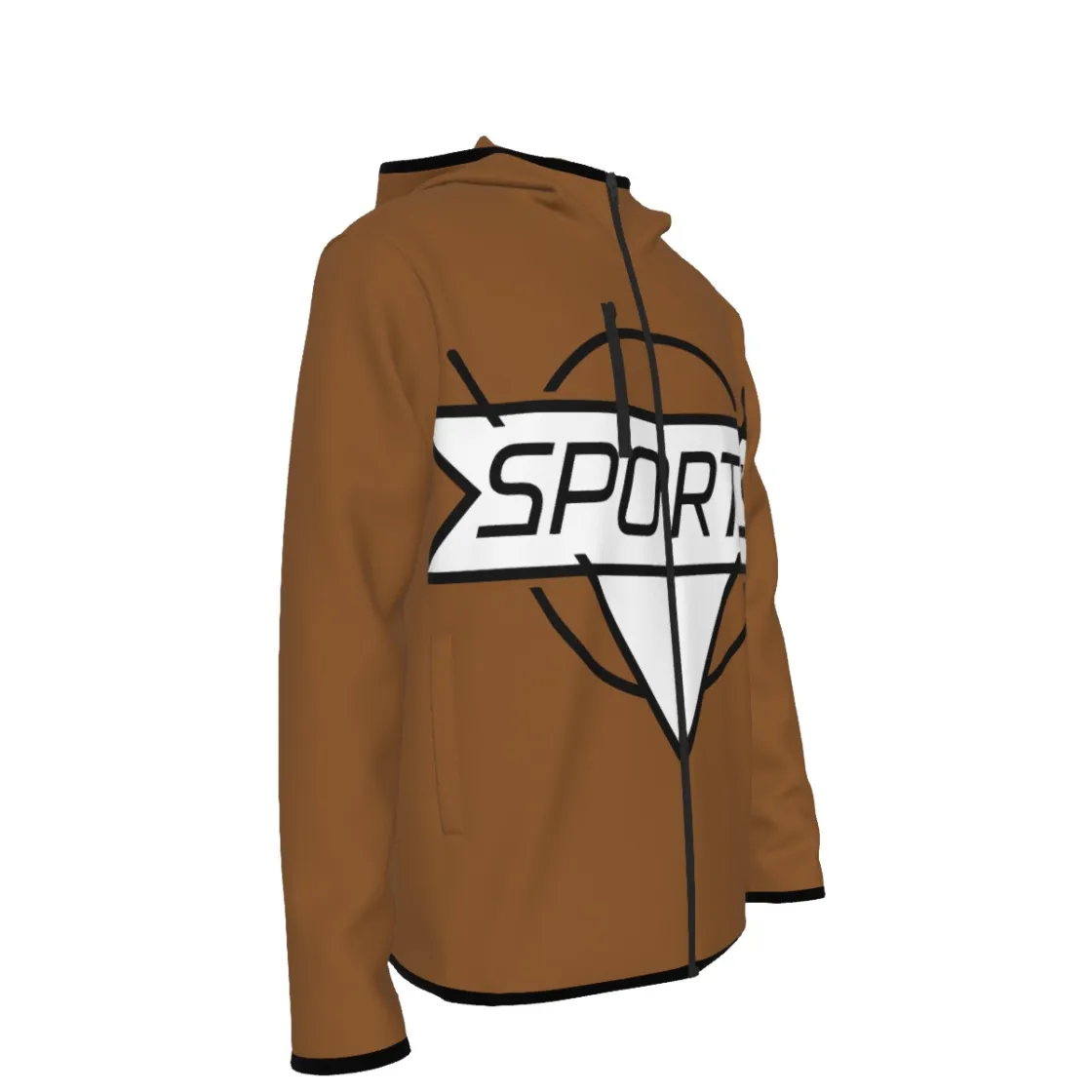 All-Over Print Men's Stylish Hoodie with Thumb Hole Design