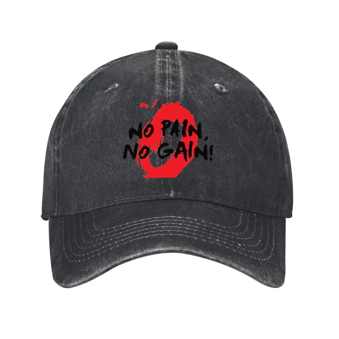 Adult Washed Denim Baseball Cap Printed in USA