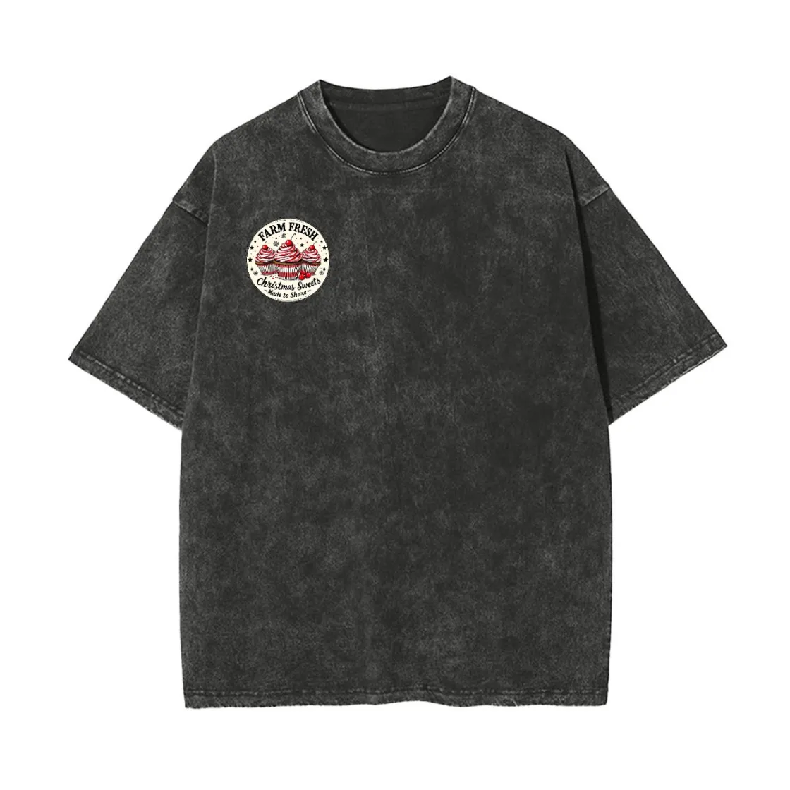 Unisex Heavyweight Washed T-shirt Printed in USA|250GSM Cotton DTG Double-sided