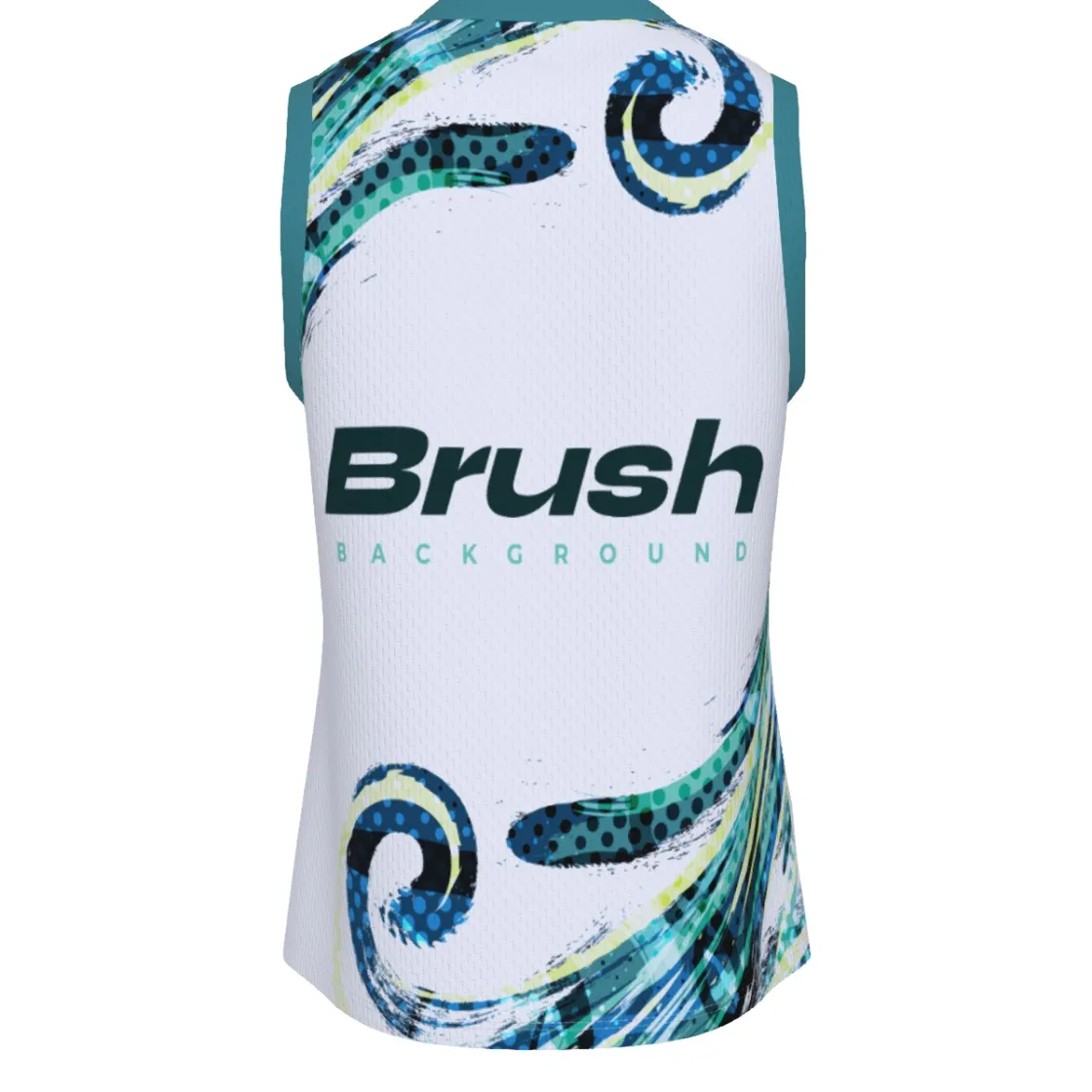 All-Over Print Men's V Neck Basketball Top