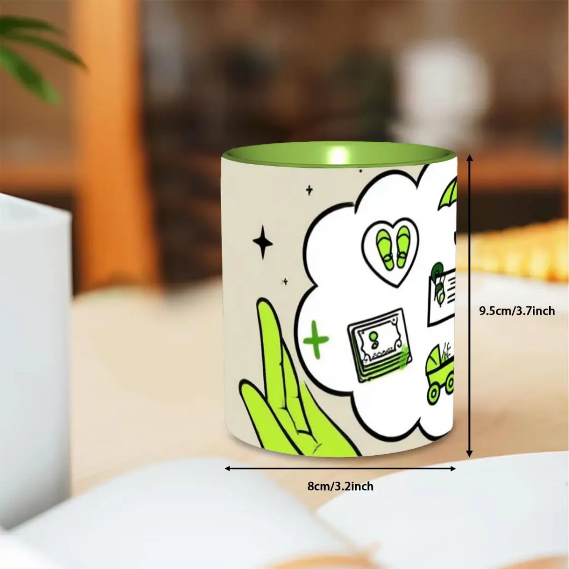 11oz Double Color Mug Printed in USA