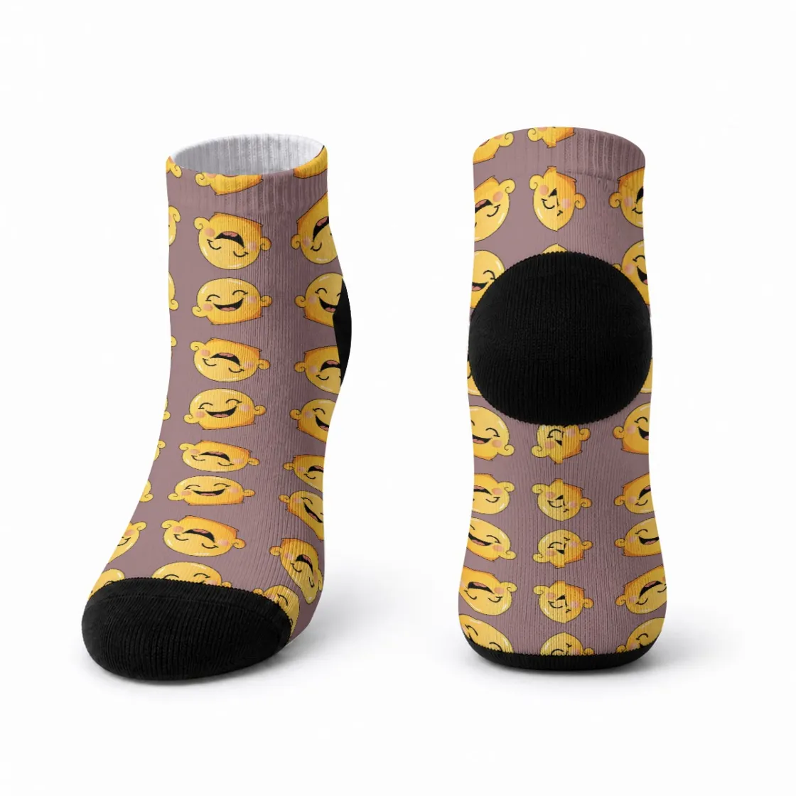All-Over Print Unisex Color-Block Athletic Socks