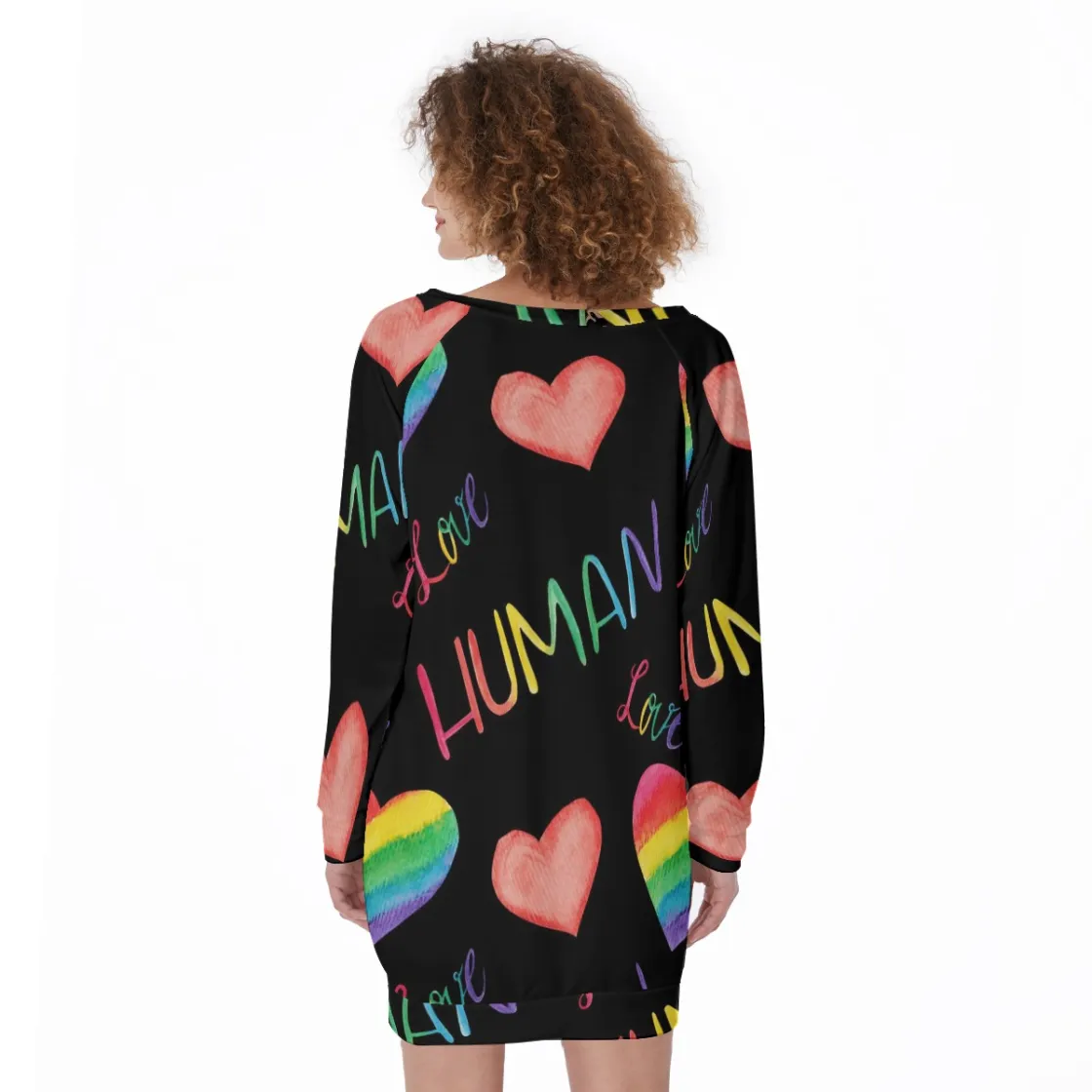 All-Over Print Women's Lace-Up Sweatshirt