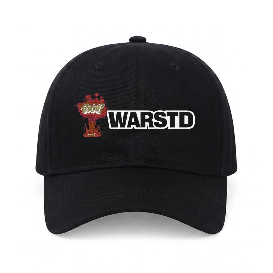 Embroidery Soft-Crown Flat Cap