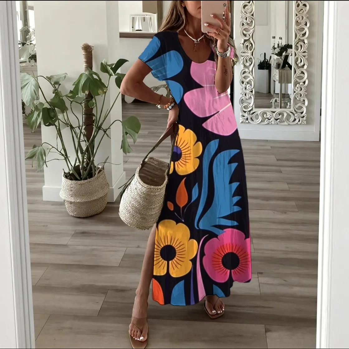 All-Over Print Women's Long Dress