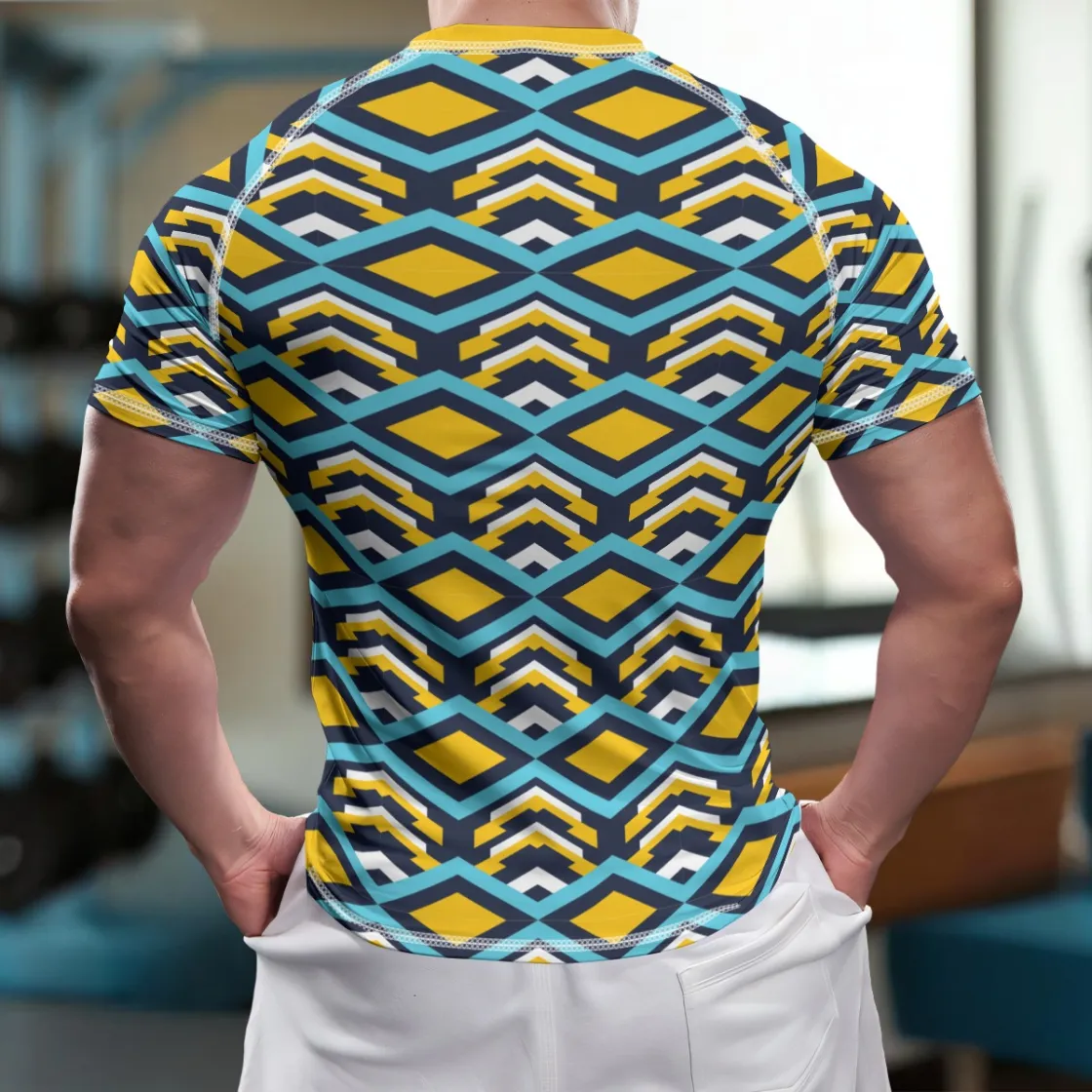 All-Over Print Unisex Yoga Sports Short Sleeve T-Shirt