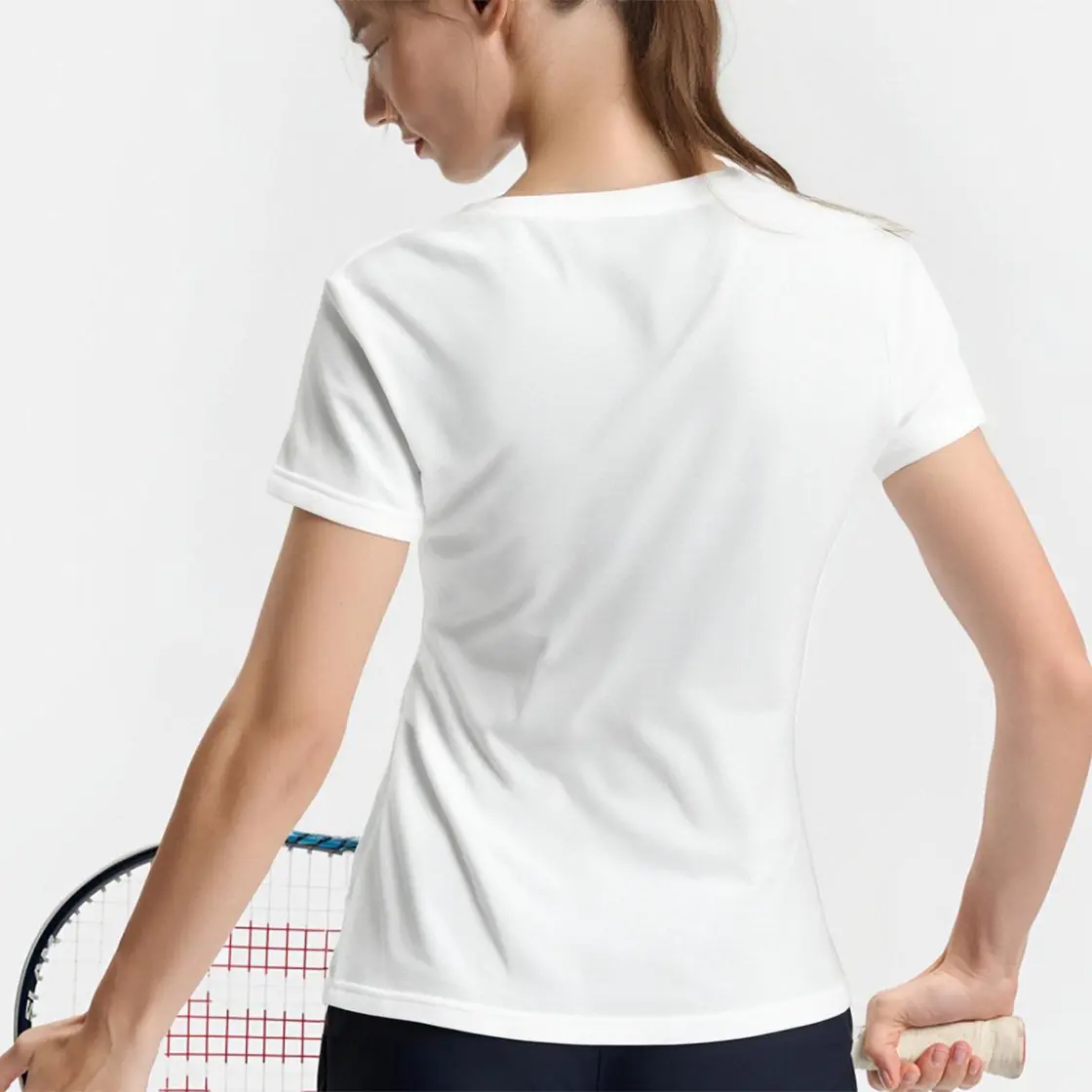 Women's Round-Neck Short-Sleeved T-Shirt Printed in USA|200GSM Cotton DTF